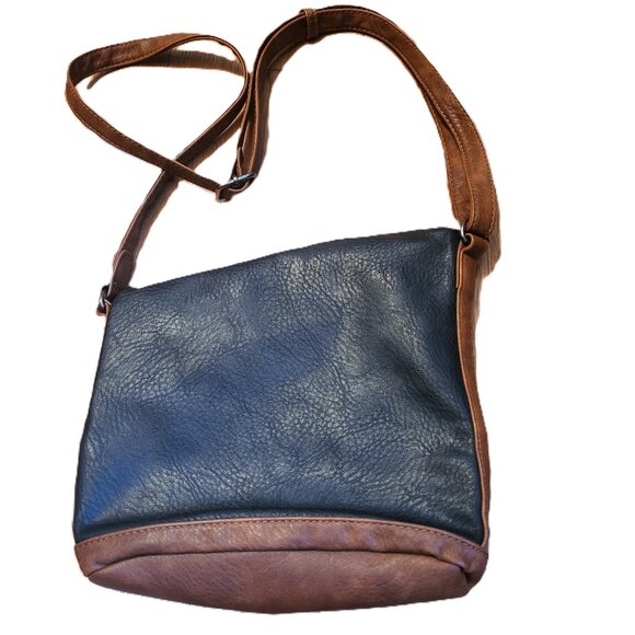 Tamaris Navy And Brown Crossbody Bag NWOT Vacation Bag - Picture 2 of 7